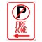 Signmission No Parkingand Left Arrow Heavy-Gauge Aluminum Rust Proof Parking Sign, 18" x 24", A-1824-24655 A-1824-24655 - alternate 1